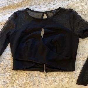 Guess wrap crop top size S